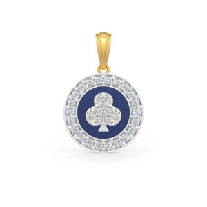 Clover Club Gold Diamond Pendant in 18kt Gold
