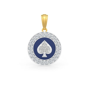 Queen’s Spade 18kt Gold and Diamond Pendant