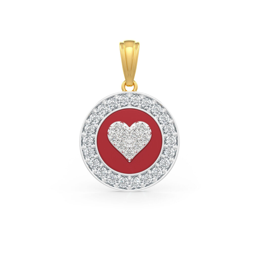 Amora Heart 18kt Gold & Diamond Pendant