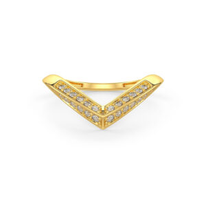 V- Shaped Diamond Ring