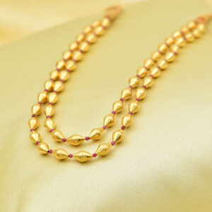 Festive 22kt Gold Bead Necklace