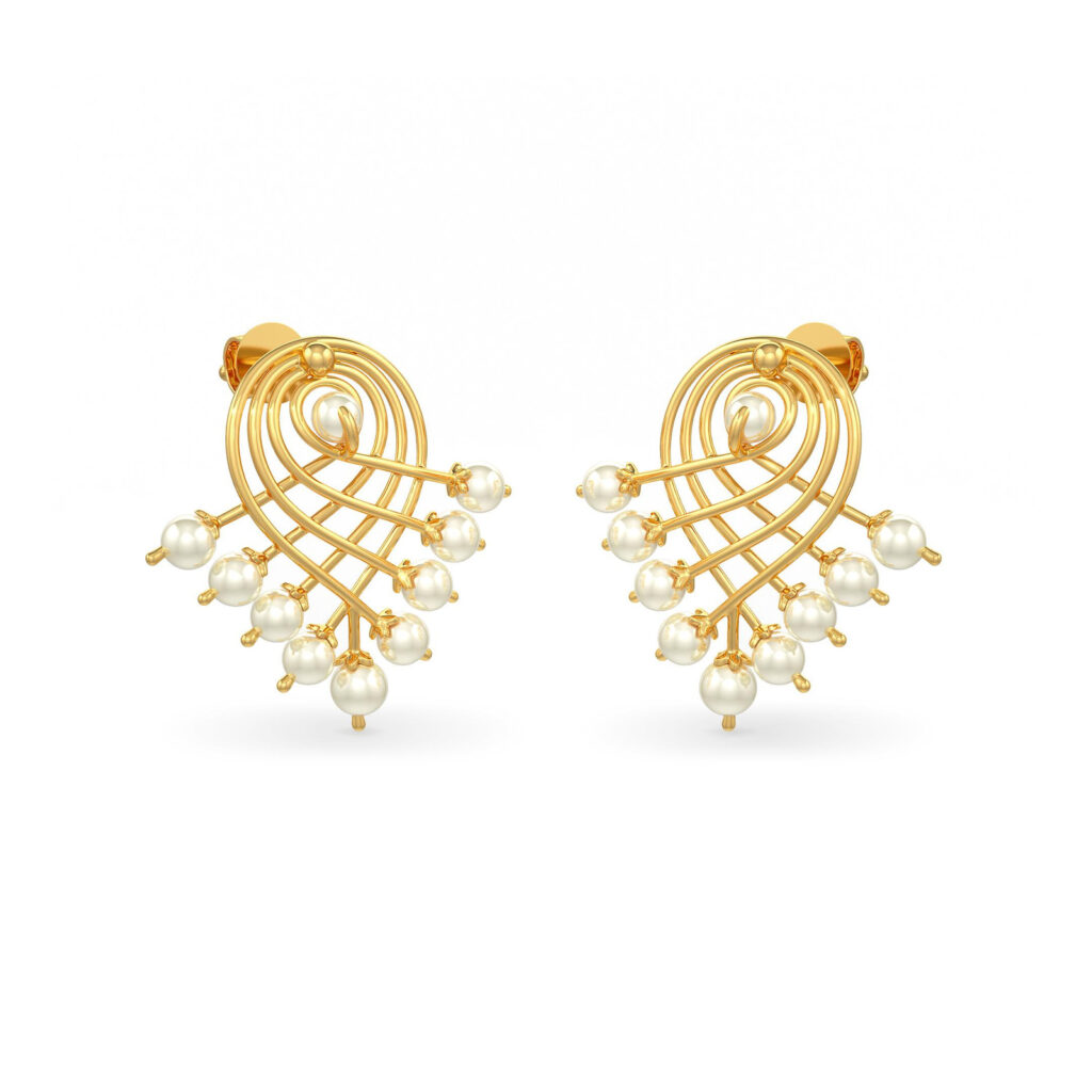Saraswati - 9pearl Earrings