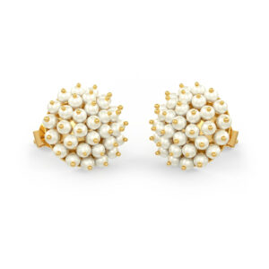 The Cluster Pearl Earrings - Big