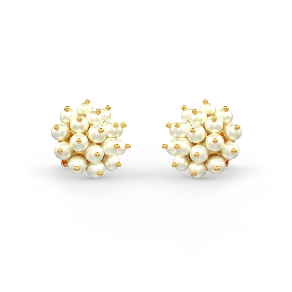The Cluster Pearl Earrings - Small