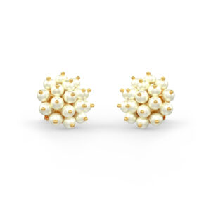 The Cluster Pearl Earrings - Small