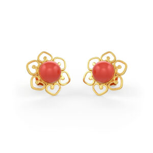 Gloria Coral Studs