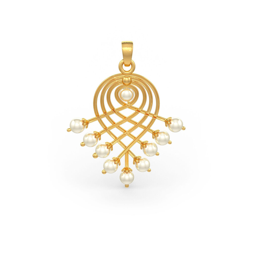 Saraswati 9-Pearl Pendant