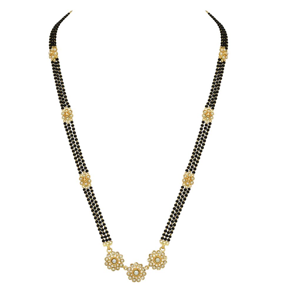 Tri Floral Grace Mangalsutra Pendant