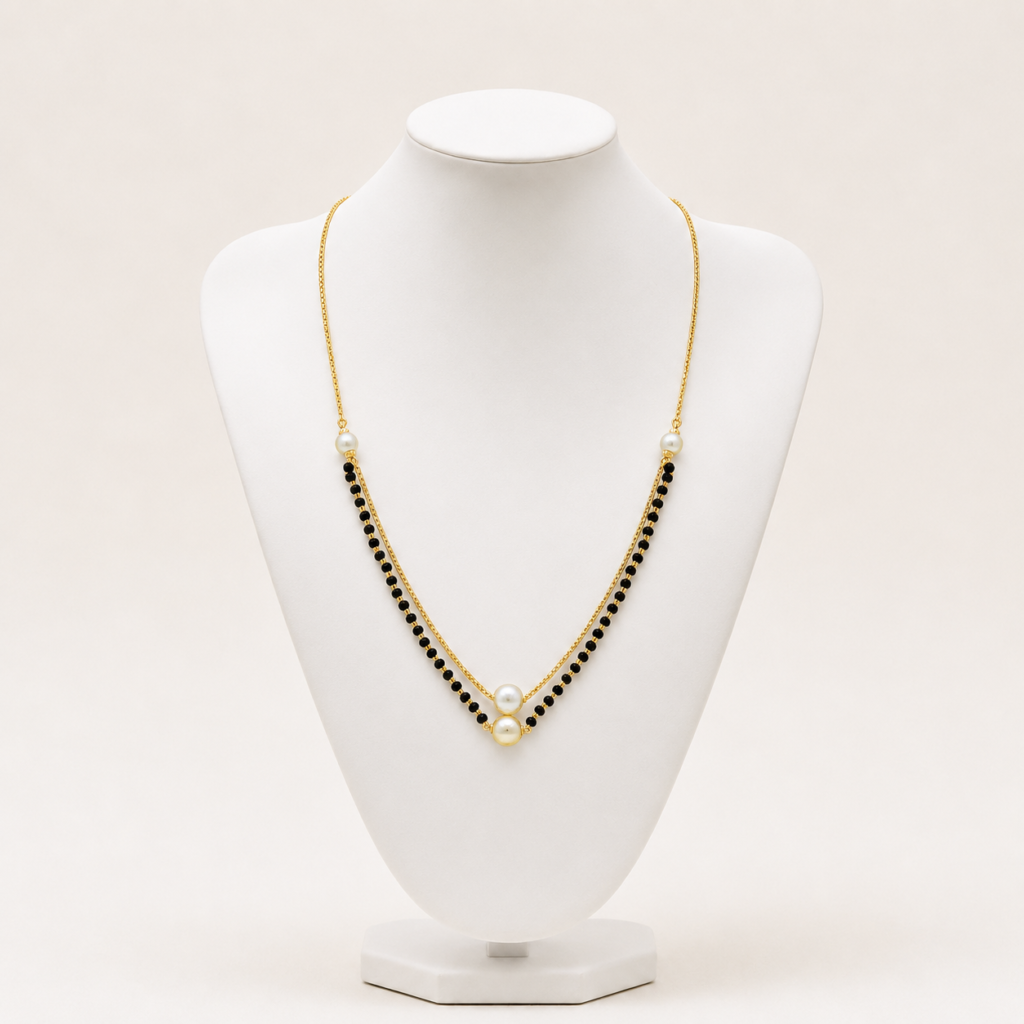 Pearl Twin Minimal Mangalsutra