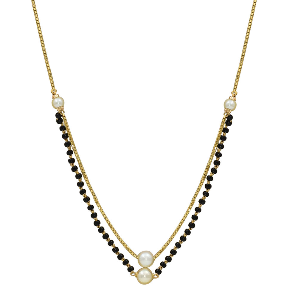 Pearl Twin Minimal Mangalsutra