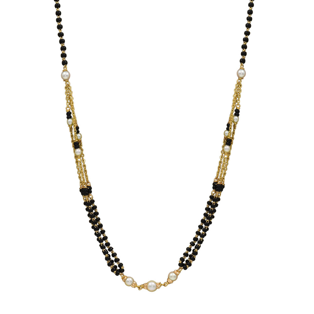 Refined Pearl & Bead Chain Mangalsutra