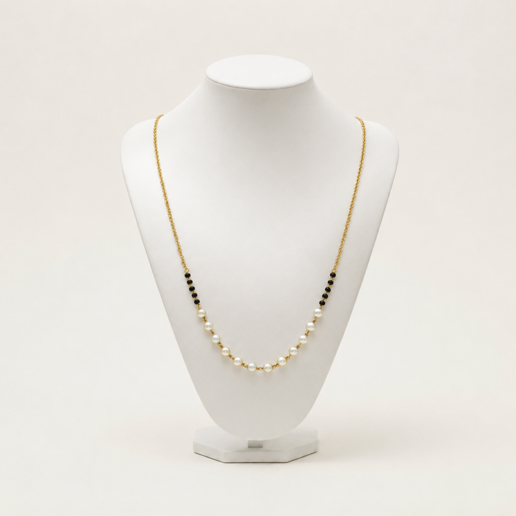 Elegant Pearl Link Mangalsutra