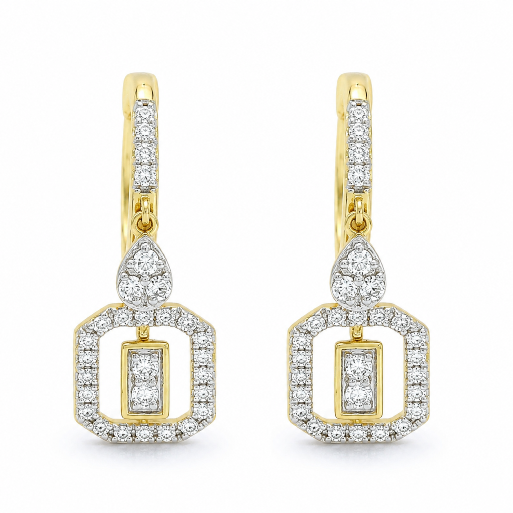 Vortex Sparkle Diamond Earrings