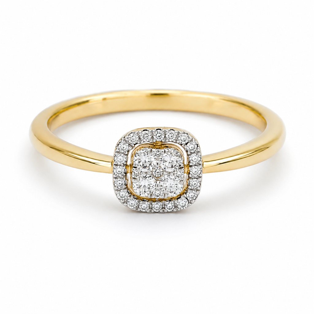 Abstract Diamond Ring