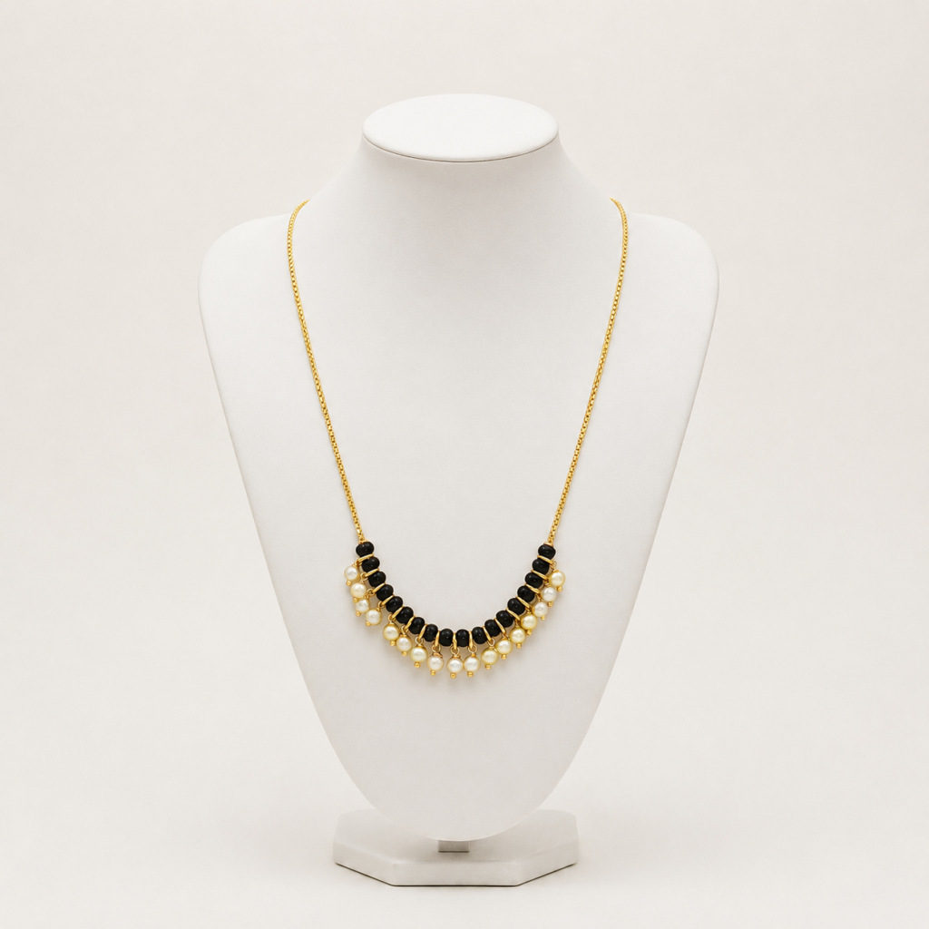 Aria Crescent Pearl Mangalsutra