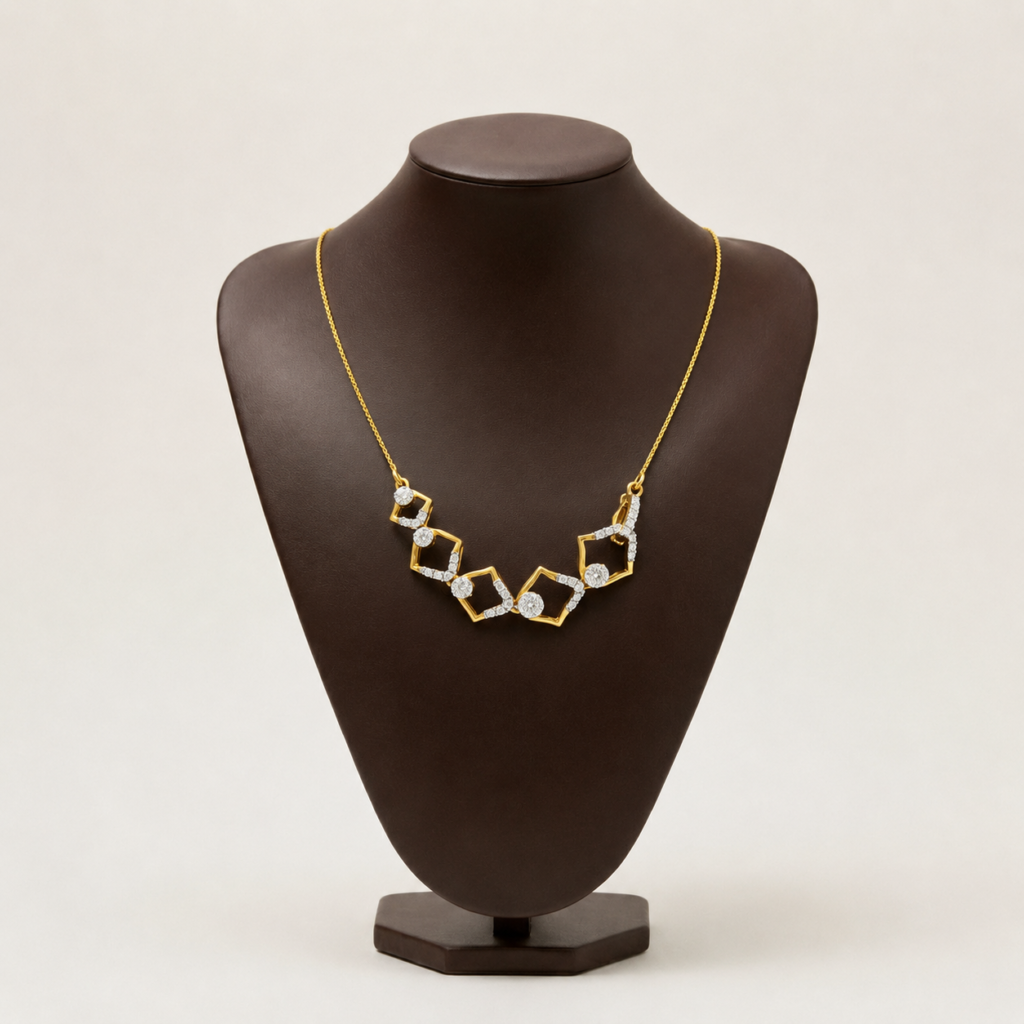 Orlina Diamond Charms Necklace