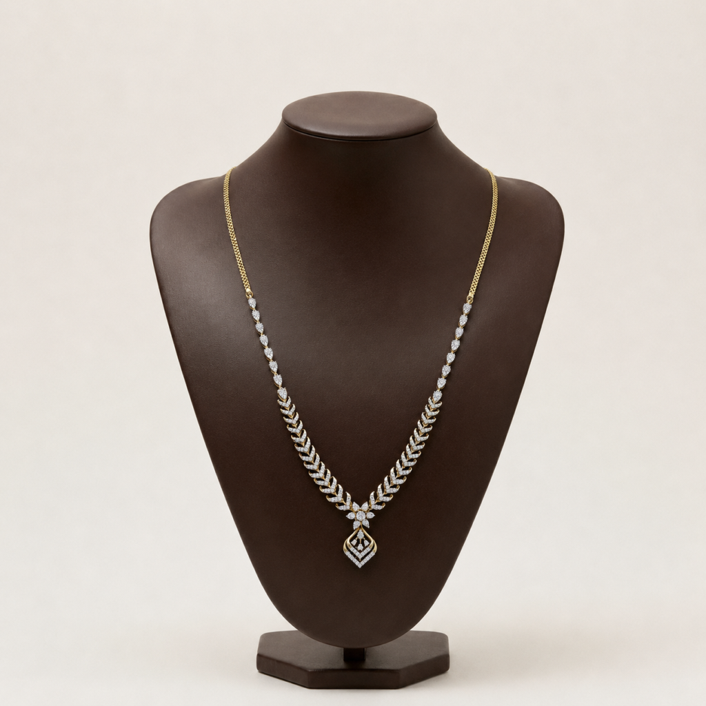 Novelle Diamond Charms Necklace