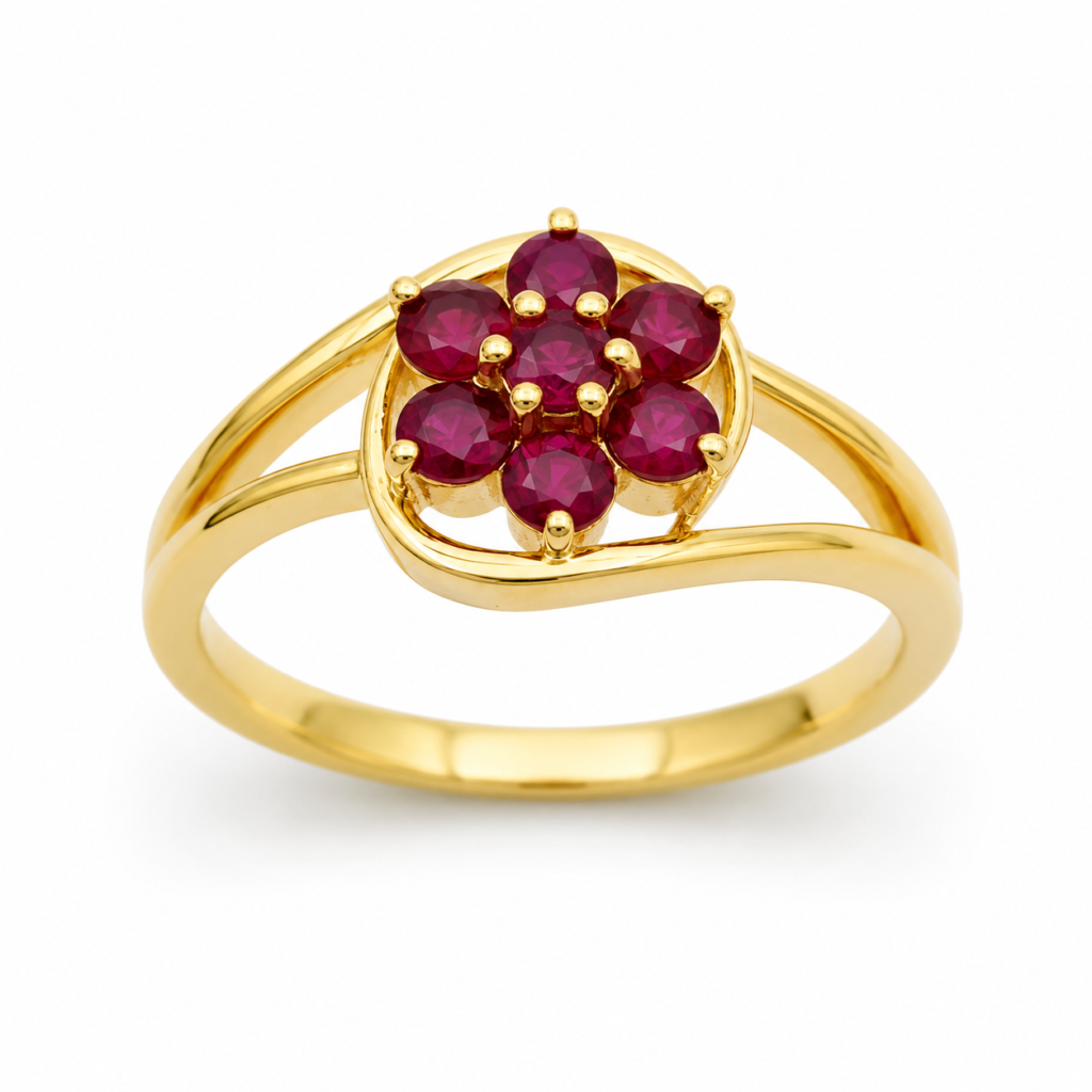 Classic Treasure Ruby Ring in 14/18 kt Gold