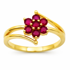 Pure Glow Ruby Ring in 14/18 kt Gold